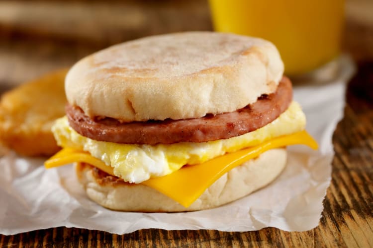 Sausage and Egg Breakfast Sandwich