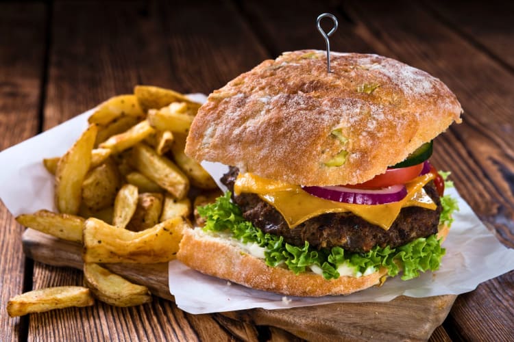 A Jack in the Box secret menu item that used to be on the regular menu, the ciabatta bacon cheeseburger is simply a bacon cheeseburger with a sweet, crusty ciabatta bun.