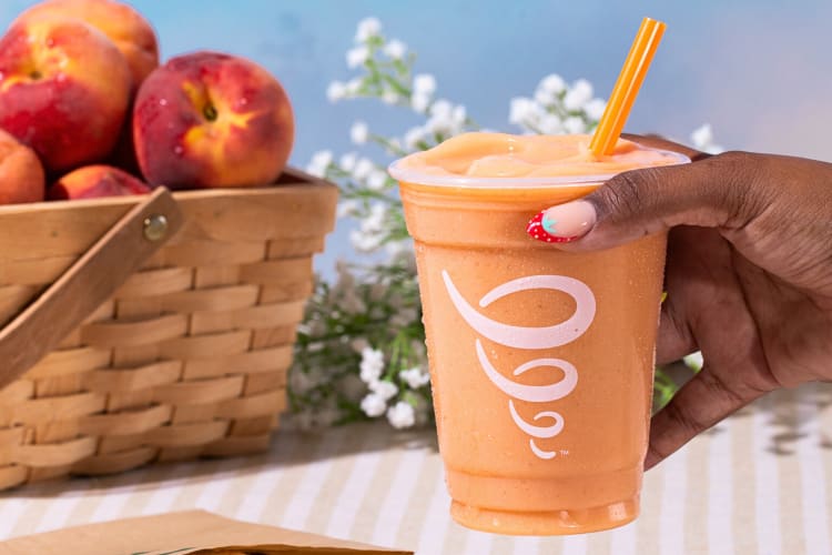 Peaches & Cream is a popular Jamba Juice secret menu drink