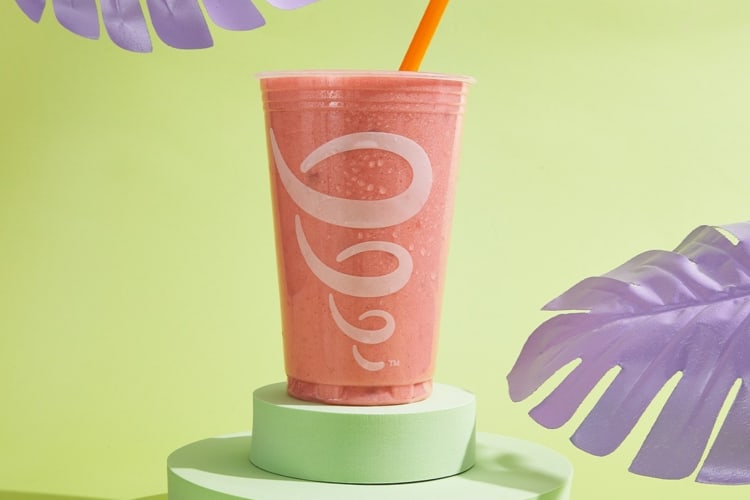 Pink gummy bear smoothie is a great choice from the jamba juice secret menu