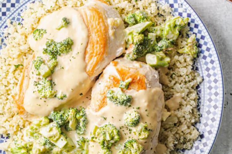 keto chicken broccoli alfredo captures the signature creaminess of the original dish