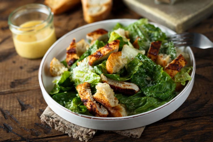 A salad is a great low-calorie fast food.