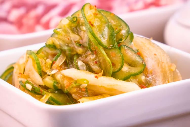 A Korean cucumber salad.