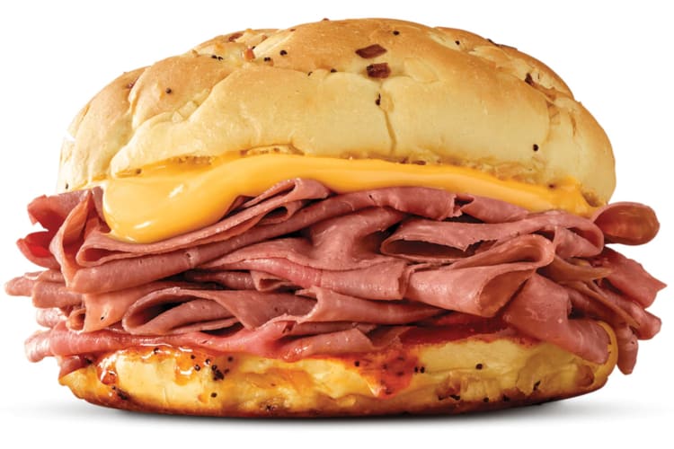 Arby's beef n cheddar sandwich.