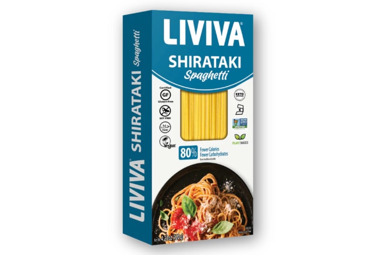 LIVIVA Dried Shirataki Spaghetti is an excellent low-carb pasta.