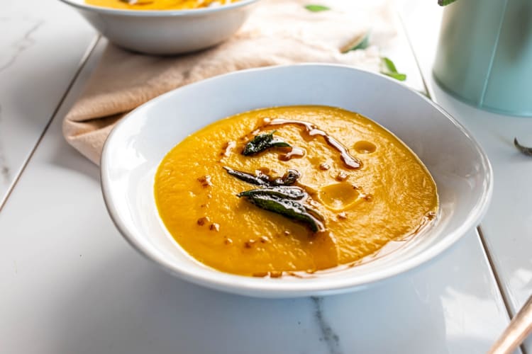 The Instant Pot butternut squash soup is a great low-carb soup