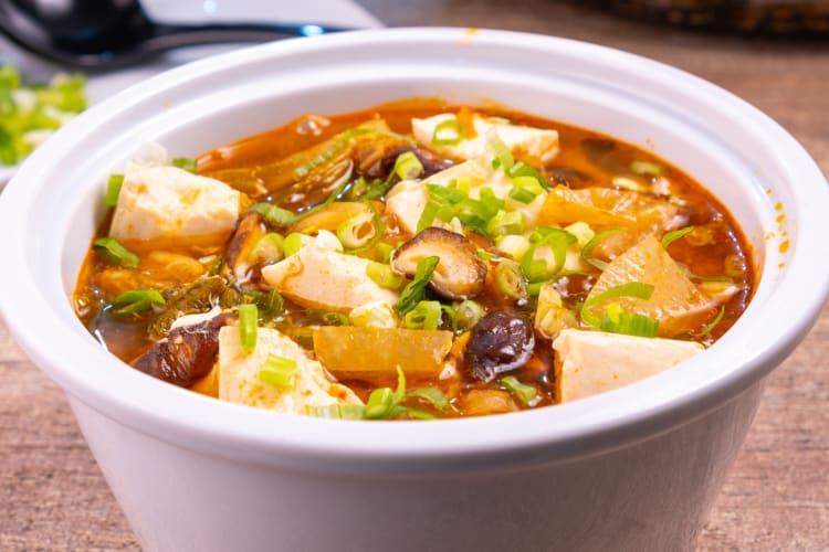 This spicy Korean tofu soup is one of the best low-carb soups