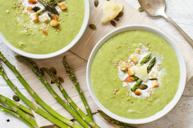 Keto Creamy Fresh Asparagus Soup