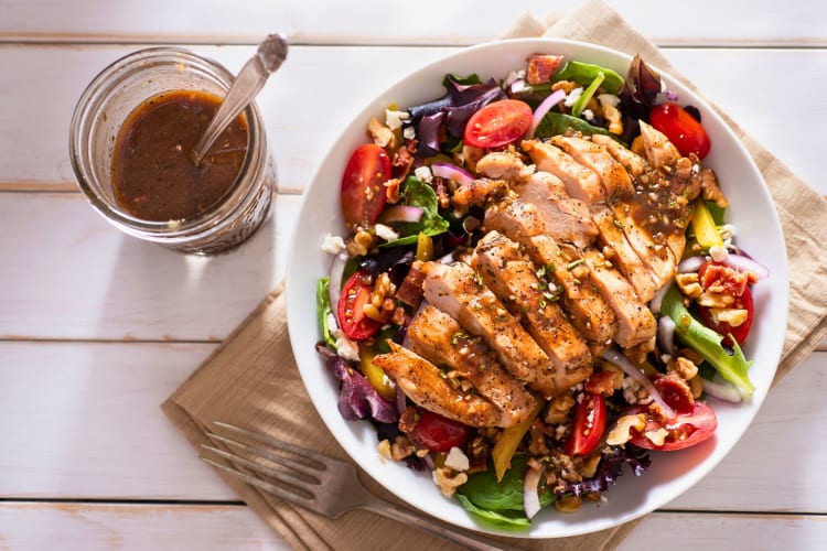 A balsamic chicken salad.