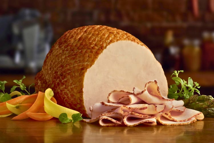 Low-sodium lunch meat chicken slices.