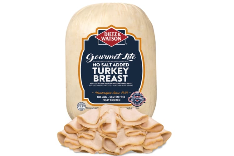 Dietz & Watson No Salt Added Turkey Breast — 50 mg sodium per 56g.