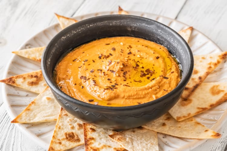 Muhammara is a tasty Middle Eastern food similar to hummus