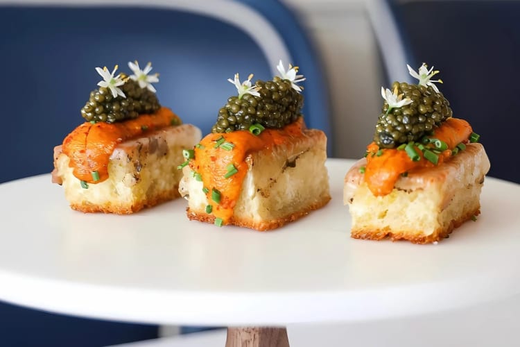 Start with some caviar toast at one of the most expensive restaurants in D.C