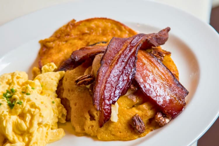 Enjoy some Southern sweet potato pancakes at one of the most expensive restaurants in the US