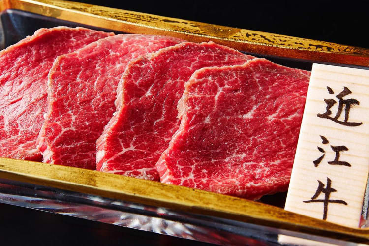 Wagyu steak from a Japanese restaurant.