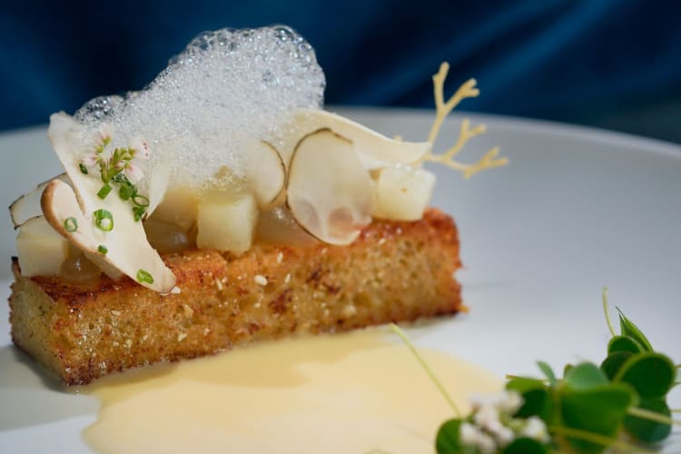 A vegetarian dish from a German restaurant.