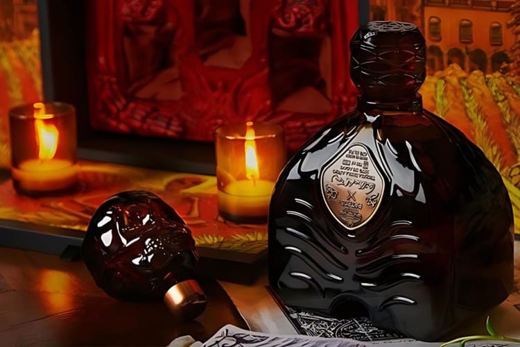 PatroМЃn x Guillermo del Toro Extra AnМѓejo, one of the world's most expensive tequilas.