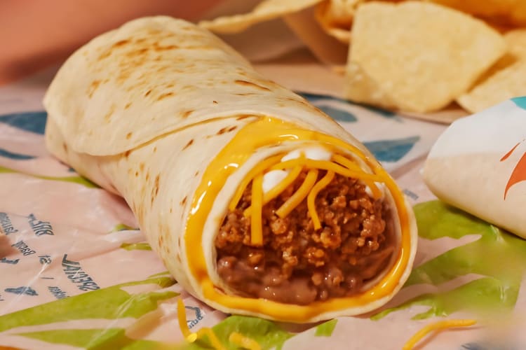 The Beefy Five-Layer Burrito is one of the most popular Taco Bell items