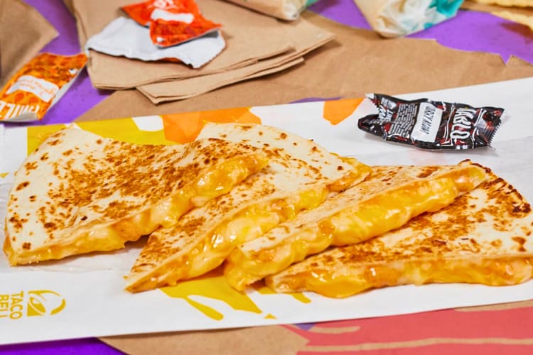 The Cheese Quesadilla is one of the most popular Taco Bell items