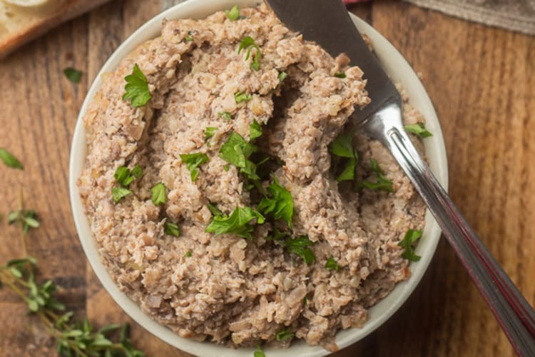 vegan mushroom pate is a savory umami rich vegan spread