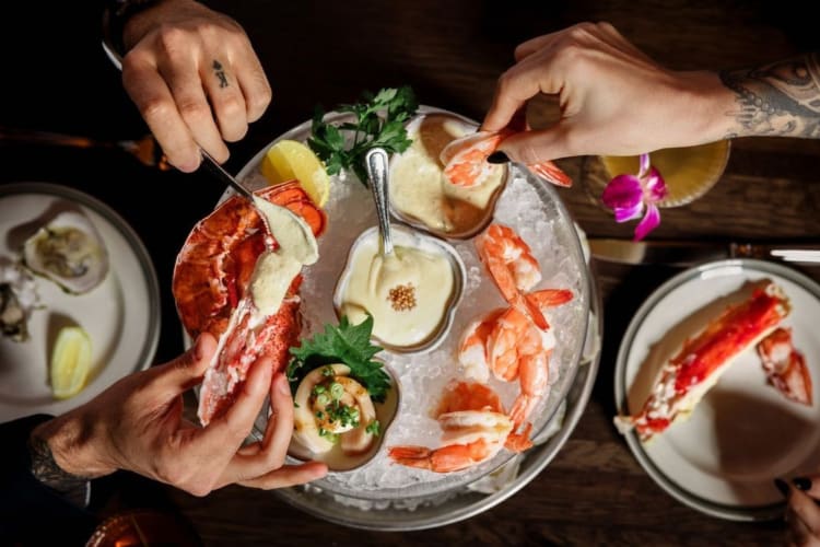 Seafood tower from this fancy Nashville restaurant