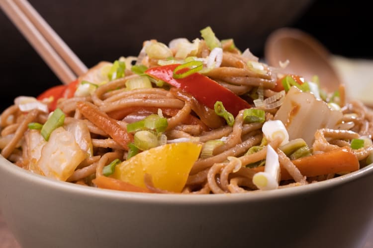 Bowl of Hakka noodles
