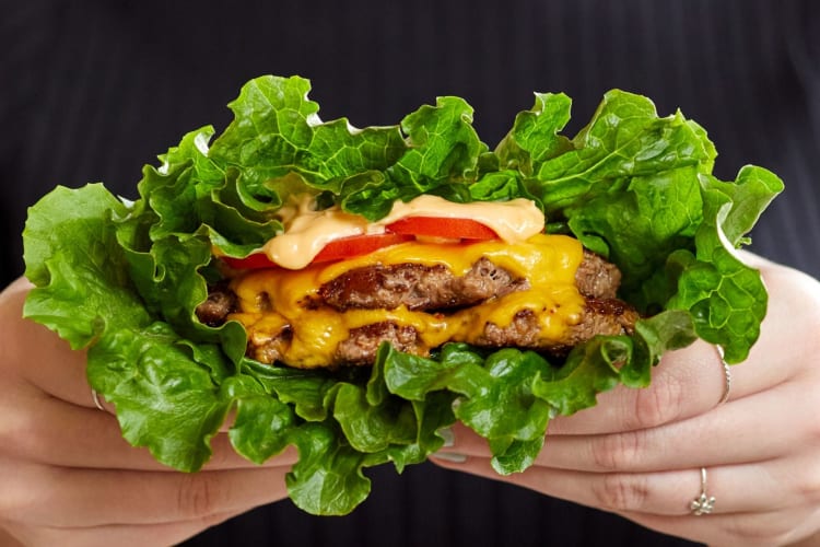 Lettuce wrap shake shack is a paleo fast food choice.