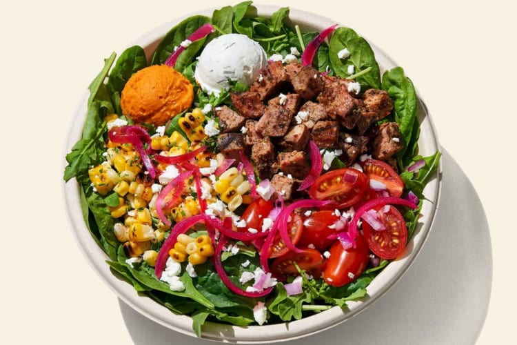 Steak mezze salad from Cava.