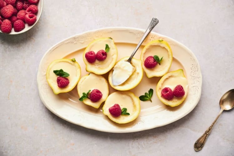 Lemon posset is a good passover dessert options.