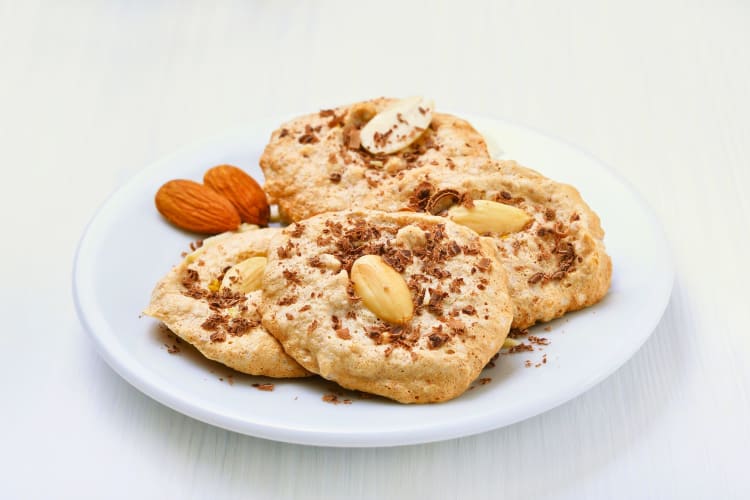 Almond cookies are a great Passover dessert.