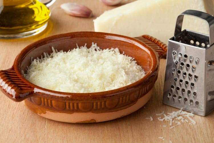 Grated pecorino cheese