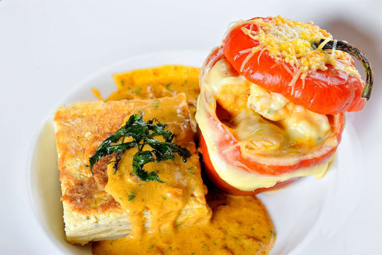 Among Peruvian foods, rocoto rellena is a filled pepper with meat and cheese.