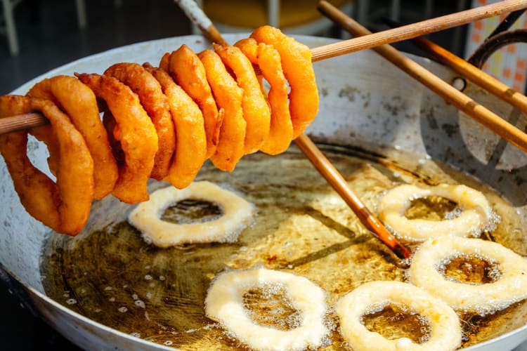 Picarones are a traditional Peruvian dessert.