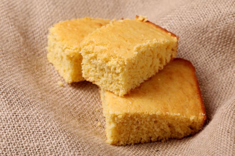 fresh baked peruvian food, corn bread