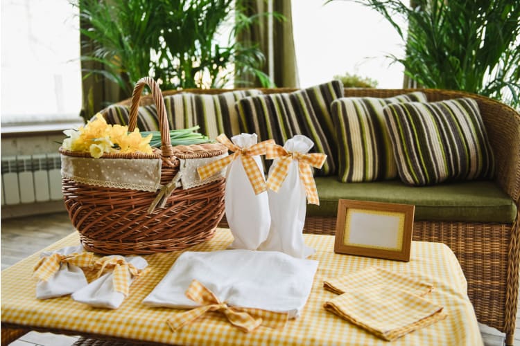 picnic in the living room