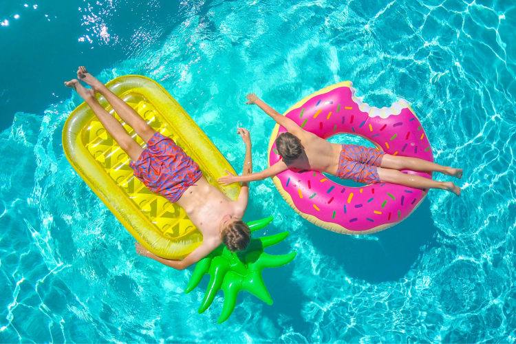 Float inflatables are a mandatory pool party idea
