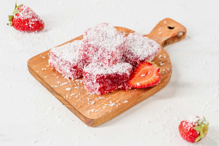 This strawberry delight is a sweet potluck idea