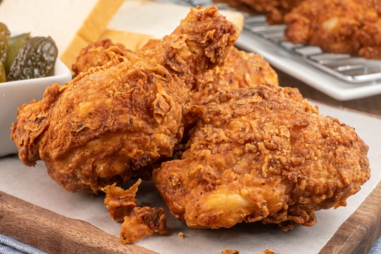 Consider crispy fried chicken is a great potluck idea
