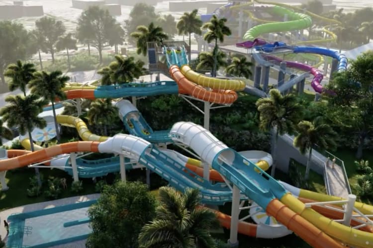 Date ideas in West Palm Beach include water parks in the hot weather.