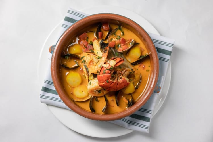 A bow of bouillabaisse from Marseille in NYC