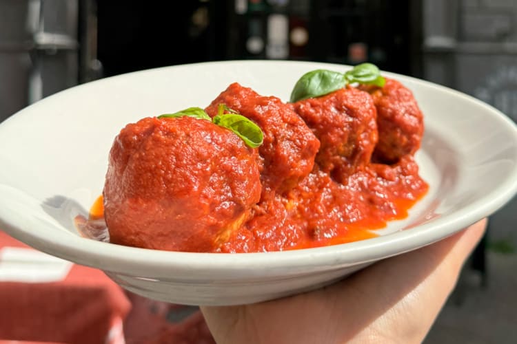 Ask for the polpette at this restaurant in Naples