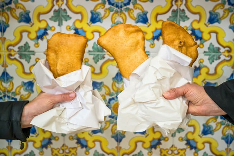 Try a pizza fritta at this restaurant in Naples