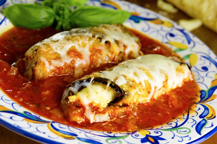 Enjoy eggplant Parmigiana at this restaurant in Naples