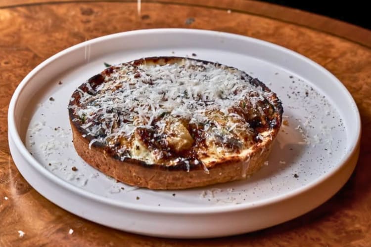 Try the caramelized onion torta at this restaurant near Penn Station