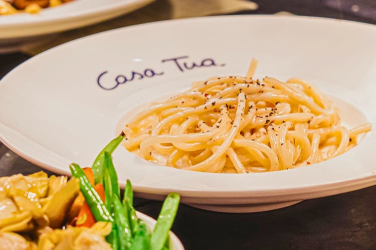 Try the Cacio e Pepe at this restaurant with a private room in Miami 