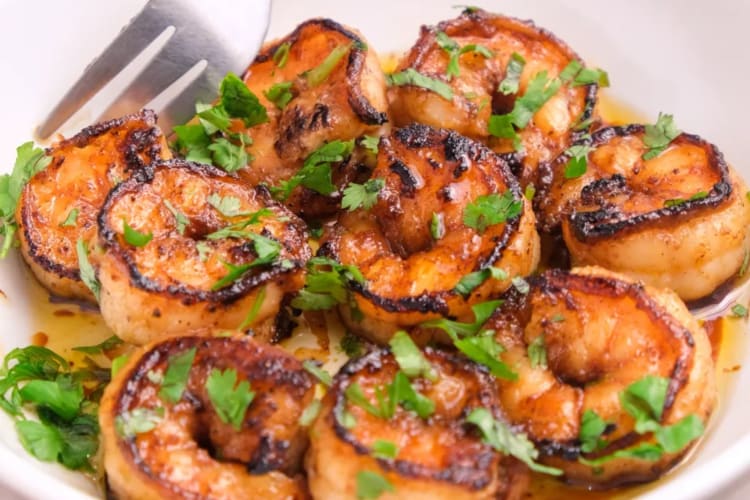 Some grilled prawns.