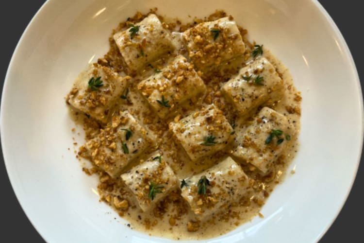 Pasta from a romantic restaurant in Philadelphia.