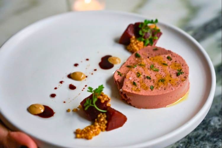 Chicken liver mousse.