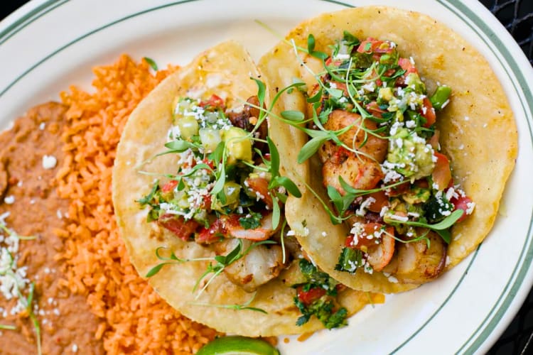 Share some shrimp tacos at this romantic restaurant in Dallas