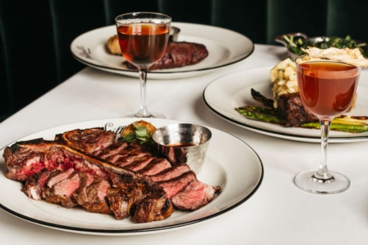 Enjoy a steak at a romantic restaurant in Dallas